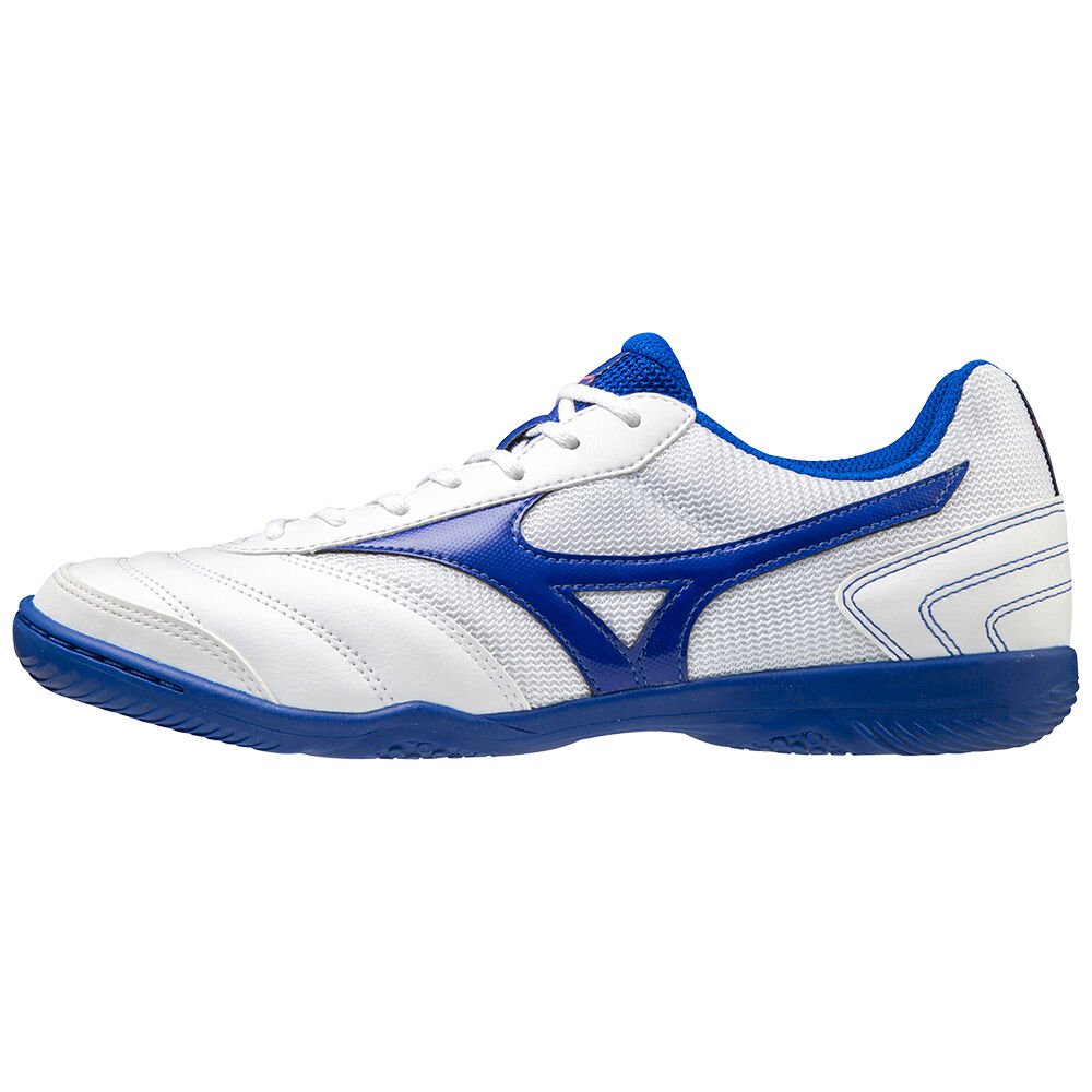 Womens Mizuno MRL Sala Club IN Soccer Shoes White/Blue Philippines (PTIEWU940)